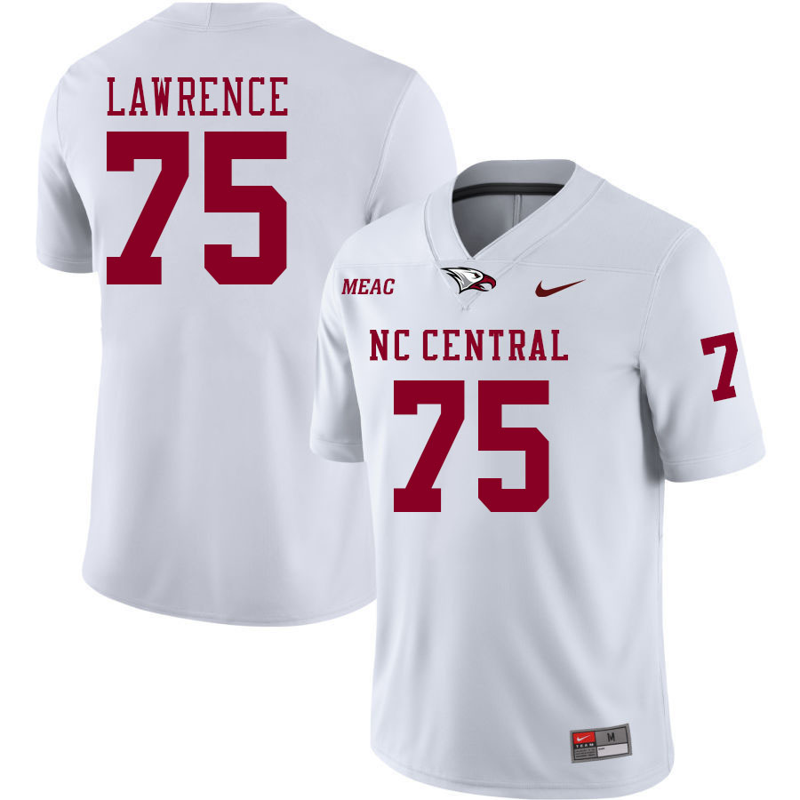 Men-Youth #75 Ty Lawrence North Carolina Central Eagles 2023 College Football Jerseys Stitched Sale-